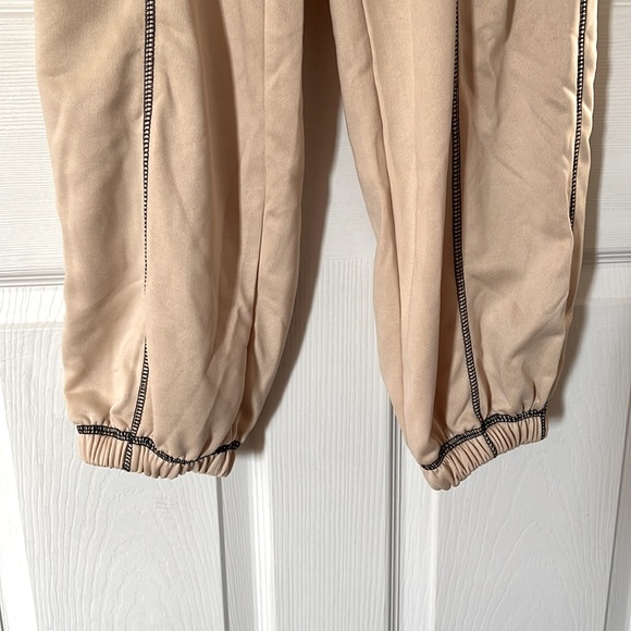 SHEIN Privé Colorblock Zipper Half Crop Sweatshirt & Sweatpants 2 Pieces Set - Picture 6 of 8